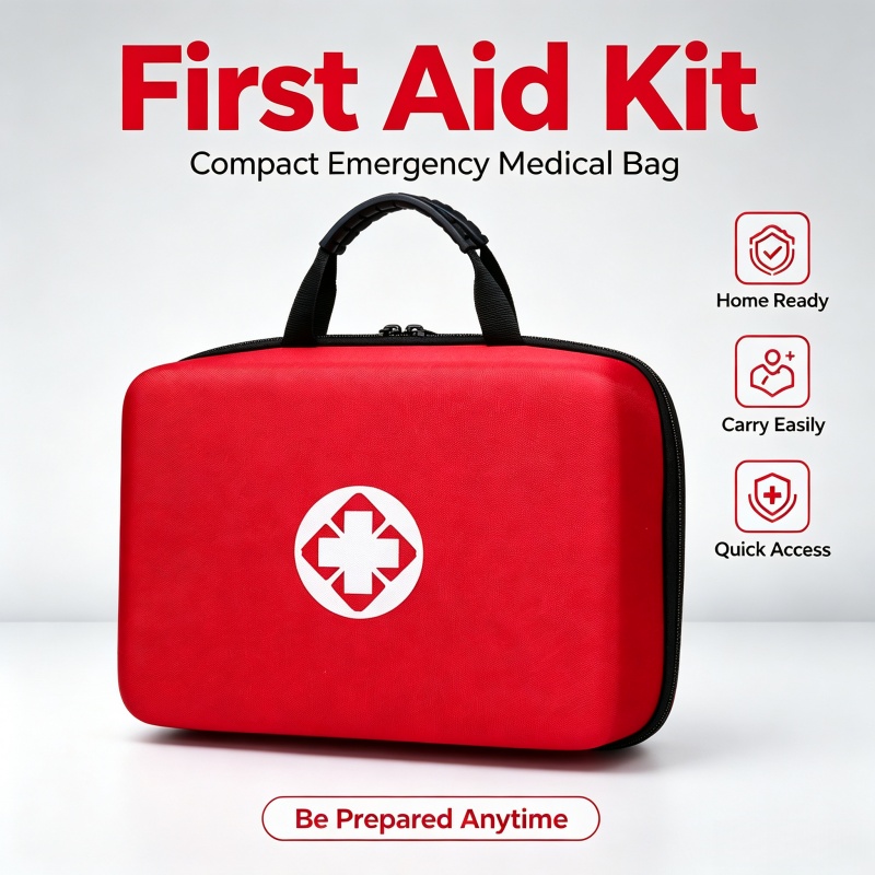 First Aid Kit - Taşınabilir Sert Kabuklu İlk Yardım Çantası,