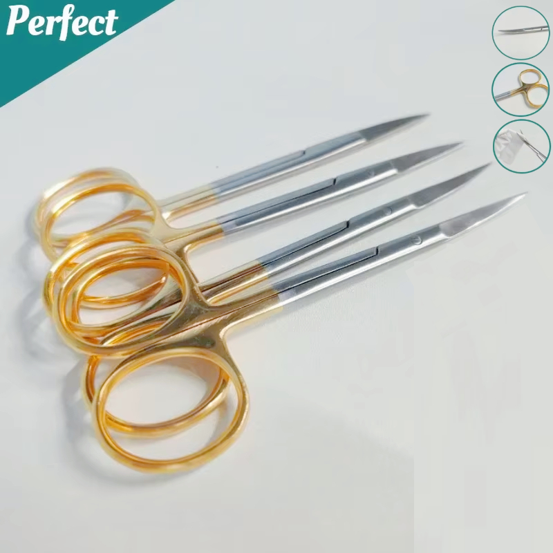 Medical Scissors - 5PcDental Cerrahi Makas Düz/Kavisli Tip11.5cm Paslanmaz
