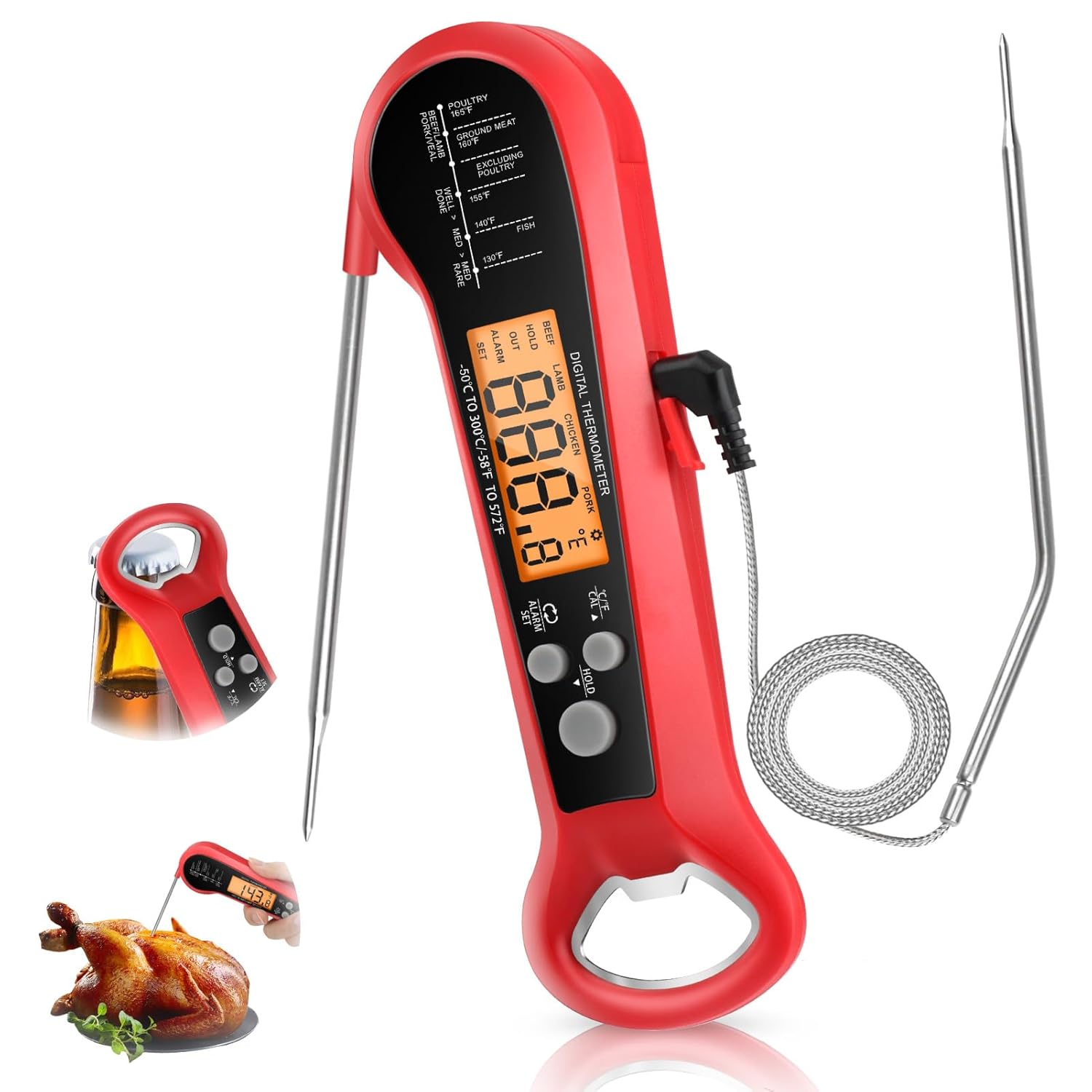 Uzun Kablolu Profesyonel Et Te - Thermometer Digital incelemesi ve fiyatı